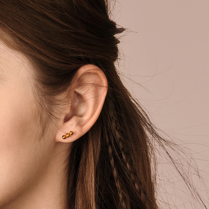 18K白色黄金及玫瑰金 耳環 | 周生生珠寶 | 90872E - 2