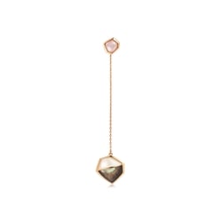 'Harmony'18K Red Gold Mother of Pearl Single Earring
