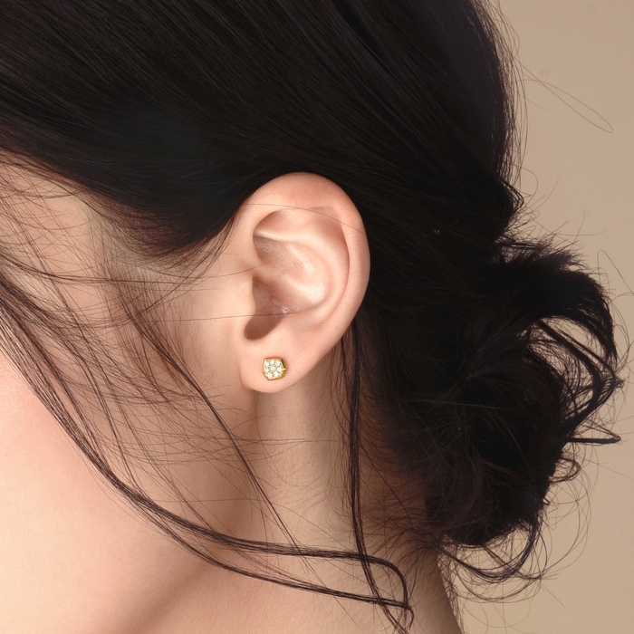 18K Yellow Gold Earring | Chow Sang Sang Jewellery | 90969E - 2