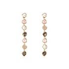 Harmony' 18K Rose Gold Mother of Pearl Mistmatched Earrings