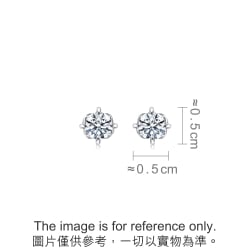 'Love Knot' 18K White Gold Diamond Earrings