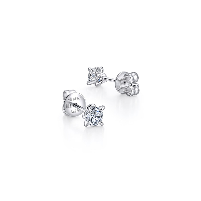 18K White Gold Earring | Chow Sang Sang Jewellery | 91247E - 5