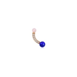 'Cosmos' 18K Rose Gold Lapis Lazuli Single Earring