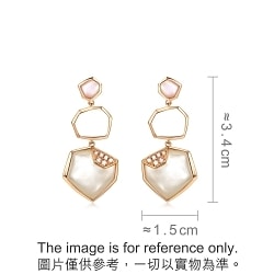 Harmony 18K Rose Gold Mother of Pearl Earrings