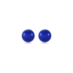 'Cosmos' 18K White Gold Lapis Lazuli Earrings