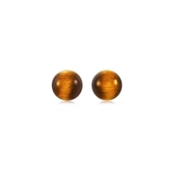 'Cosmos' 18K Rose Gold Tiger's-eye Earrings
