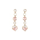 Harmony' 18K Rose Gold Mother of Pearl Earrings