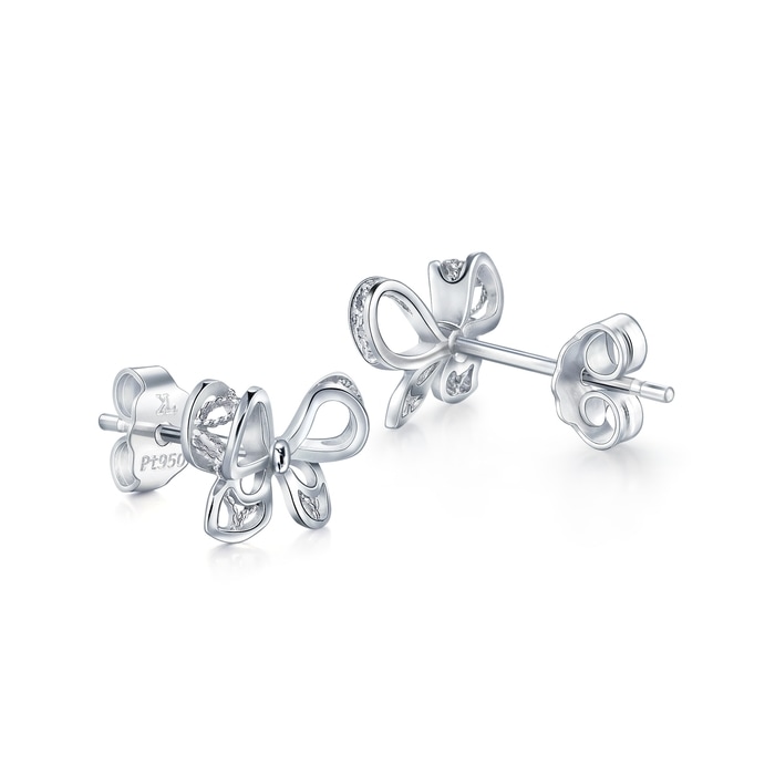 950 Platinum Earring - 91475E | Chow Sang Sang Jewellery