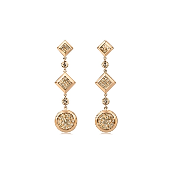 18K Rose Gold Earring | Chow Sang Sang Jewellery | 91546E - 1