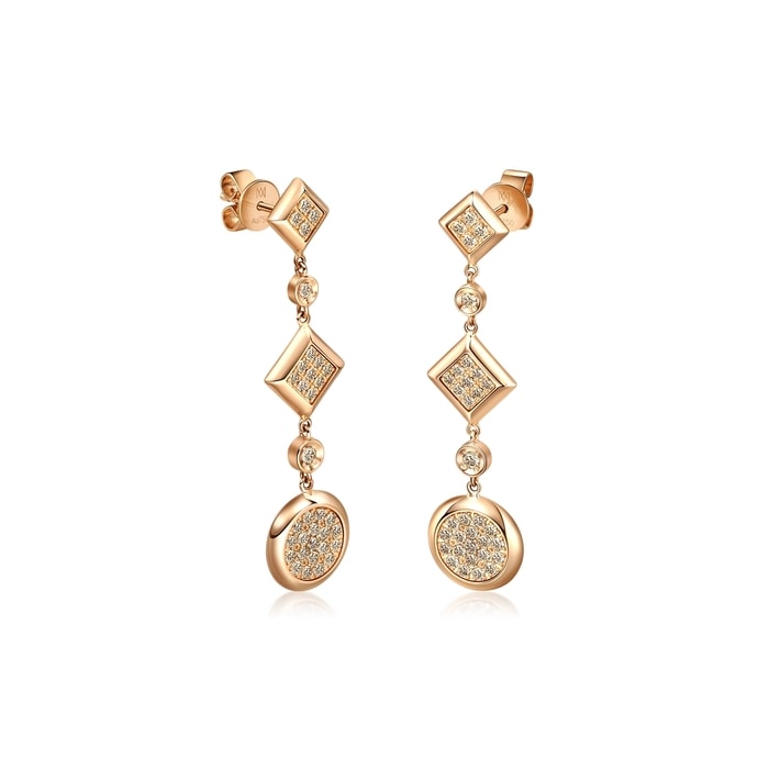 18K Rose Gold Earring | Chow Sang Sang Jewellery | 91546E - 4