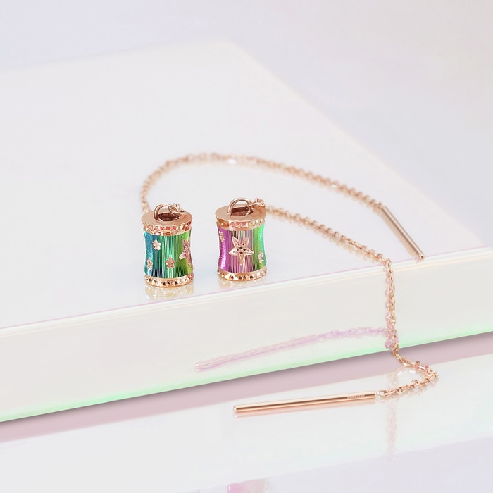 18K玫瑰金 耳環 | 周生生珠寶 | 薄荷系列 | 91704E - 6