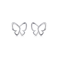 950鉑金蝴蝶耳環