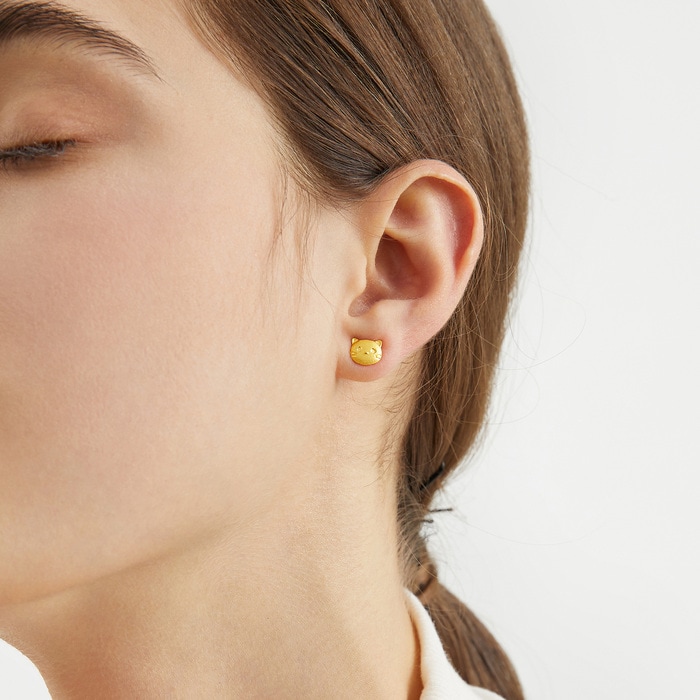 Solid Gold Earring | Chow Sang Sang Jewellery | 91938E - 2