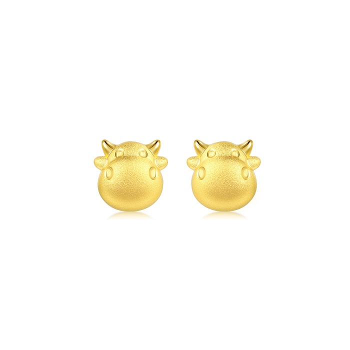 Solid Gold Earring | Chow Sang Sang Jewellery | PetChat | 91940E - 1