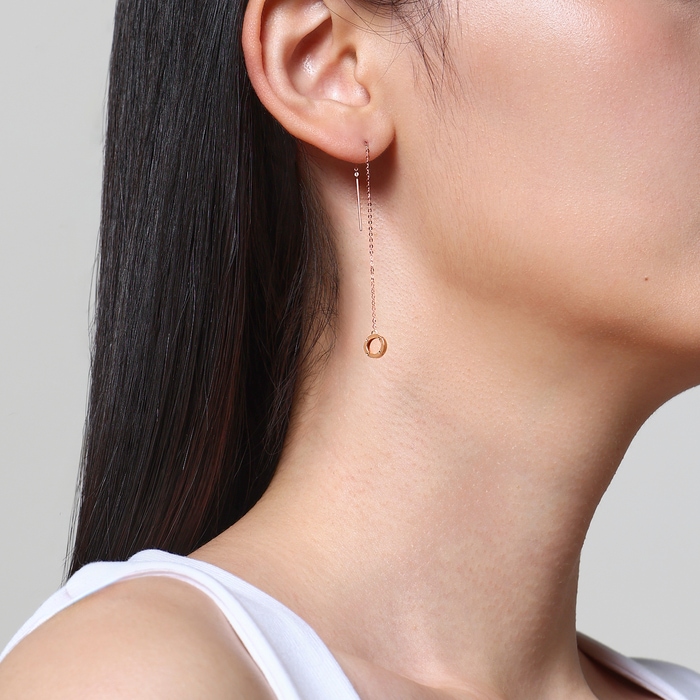 18K玫瑰金 耳環 | 周生生珠寶 | 薄荷系列 | 91979E - 3