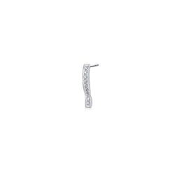 'Timeless' 18K White Gold Diamond Single Earring