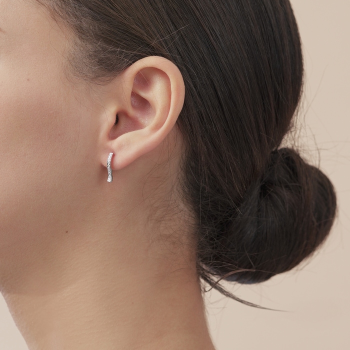 18K White Gold Earring | Chow Sang Sang Jewellery | 92034E - 2