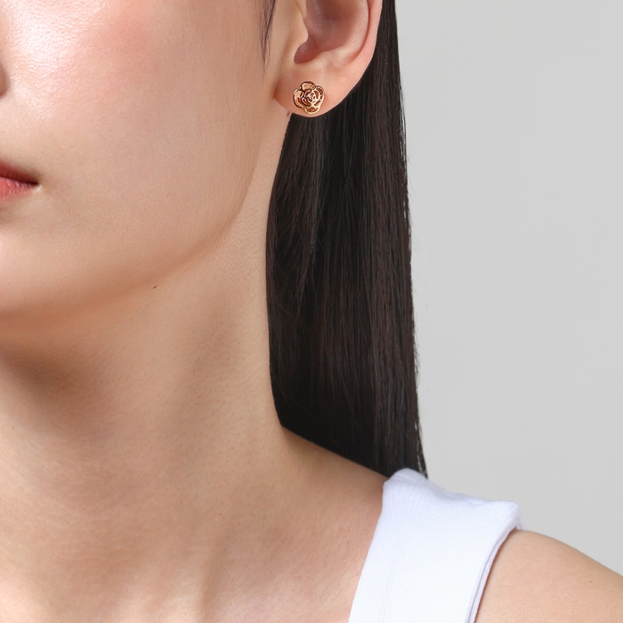 18K玫瑰金 耳環 | 周生生珠寶 | 薄荷系列 | 92074E - 3