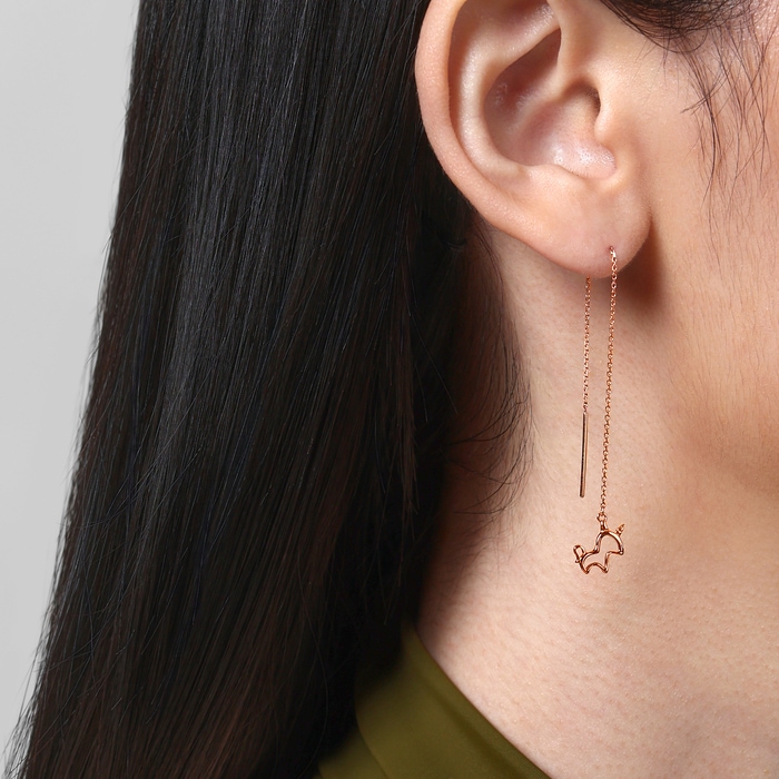 18K玫瑰金 耳環 | 周生生珠寶 | 薄荷系列 | 92256E - 2