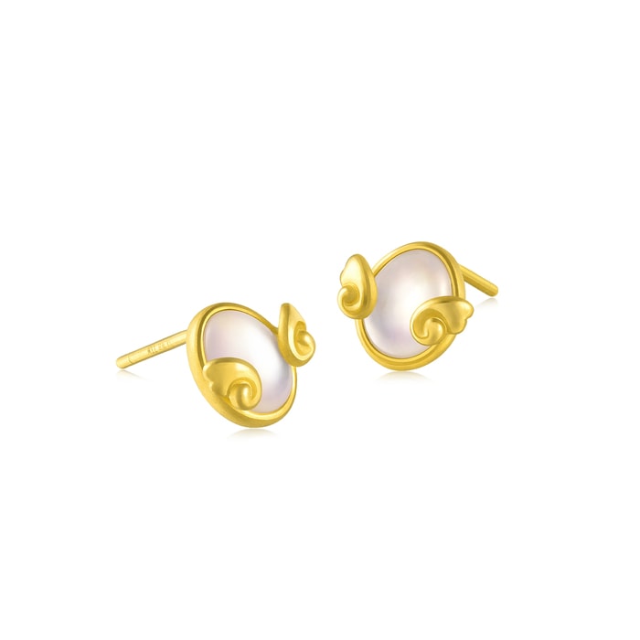 Solid Gold Earring | Chow Sang Sang Jewellery | Love Decode | 92396E - 4