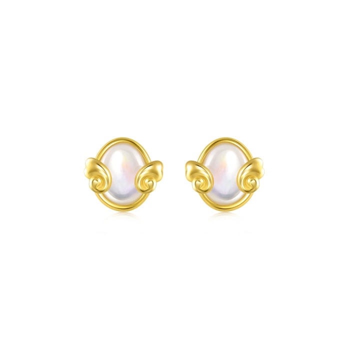 Solid Gold Earring | Chow Sang Sang Jewellery | Love Decode | 92396E - 1