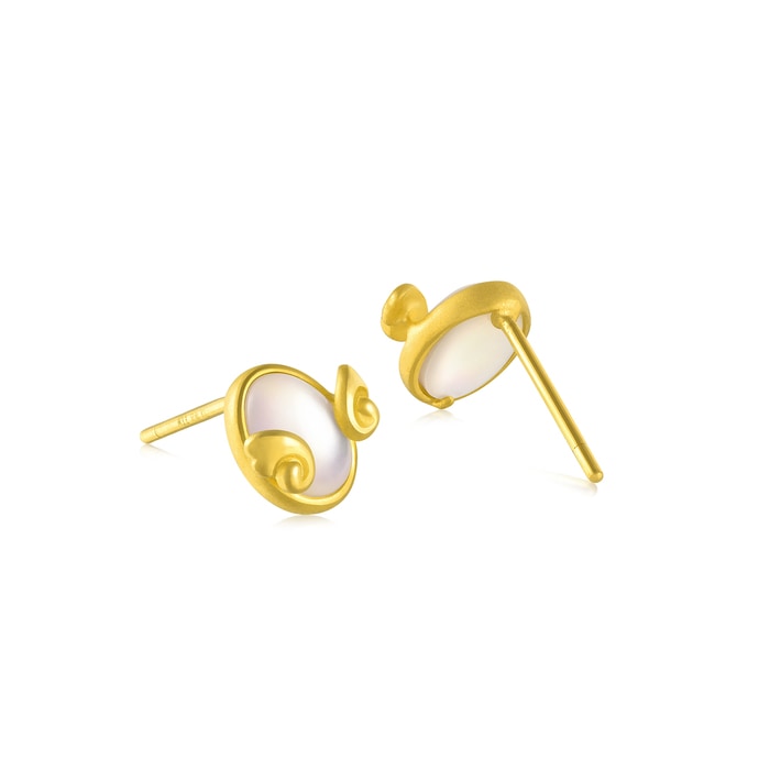 Solid Gold Earring | Chow Sang Sang Jewellery | Love Decode | 92396E - 5