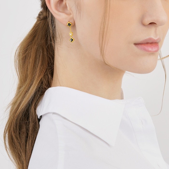 999.9黃金 耳環 | 周生生珠寶 | Cultural Blessings 「文化祝福」 | 92487E - 3