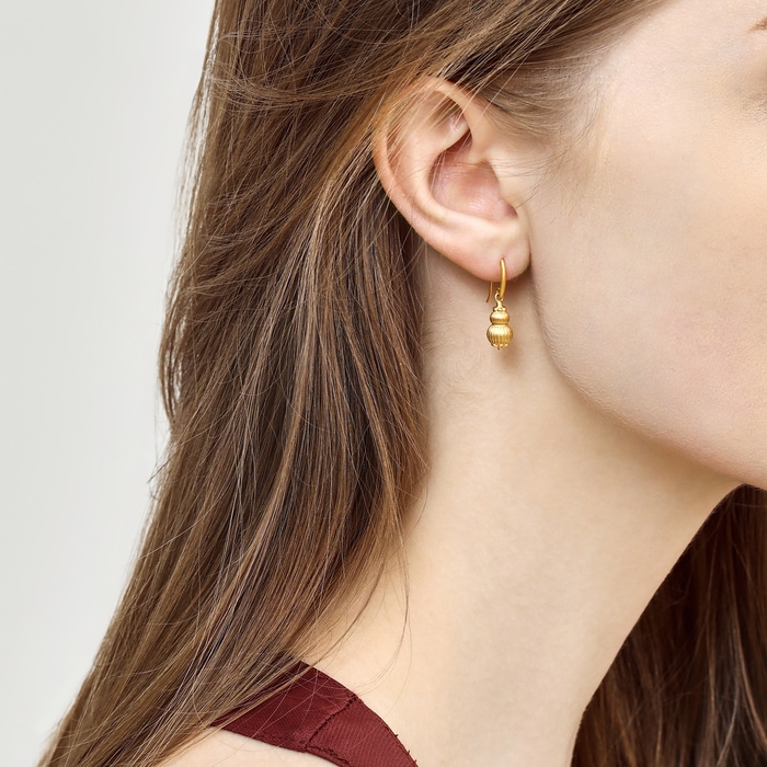 Solid Gold Earring | Chow Sang Sang Jewellery | Cultural Blessings | 92740E - 3