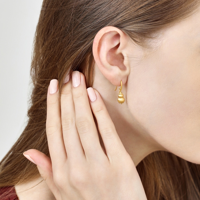 Solid Gold Earring | Chow Sang Sang Jewellery | Cultural Blessings | 92740E - 2
