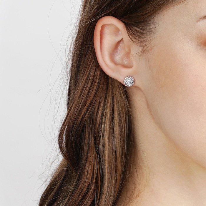 18K White & Rose Gold Earring | Chow Sang Sang Jewellery | Daily Luxe | 92982E - 2