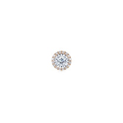 'Fantasy' 18K White & Red Gold Diamond Single Earring