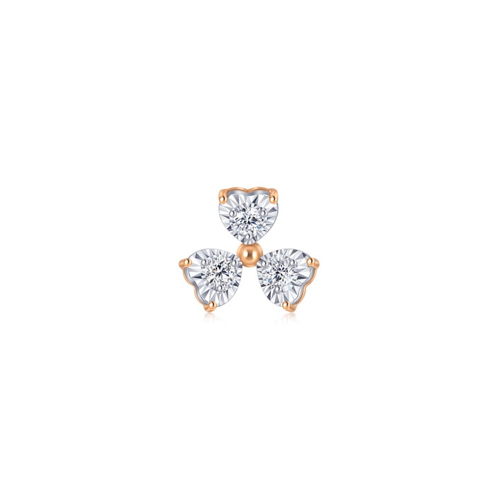18K White & Rose Gold Earring | Chow Sang Sang Jewellery | Daily Luxe | 93031E - 1