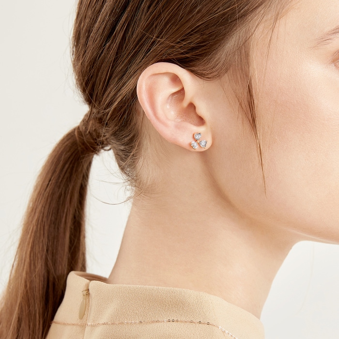 18K White & Rose Gold Earring | Chow Sang Sang Jewellery | Daily Luxe | 93031E - 3