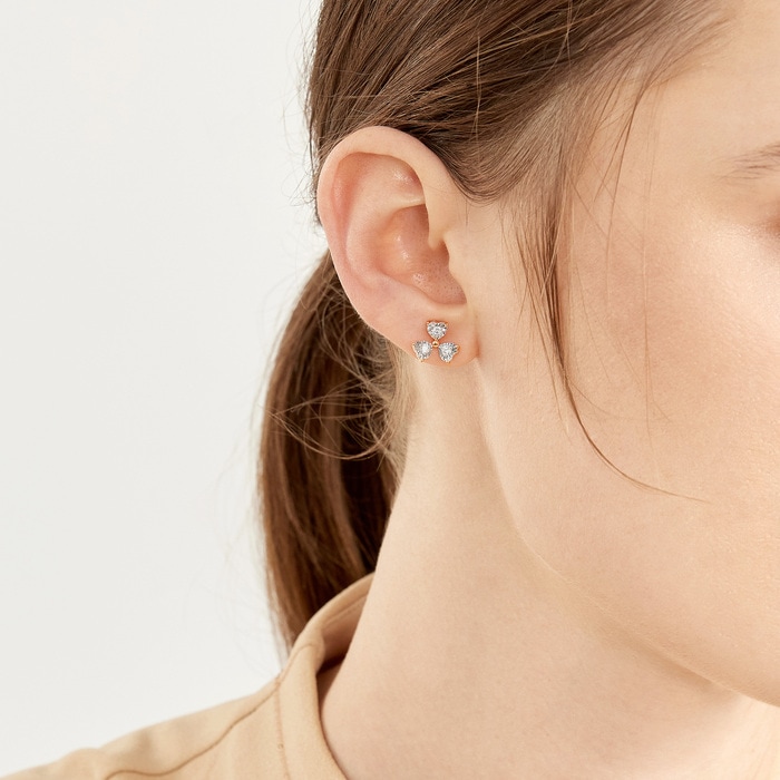 18K White & Rose Gold Earring | Chow Sang Sang Jewellery | Daily Luxe | 93031E - 2