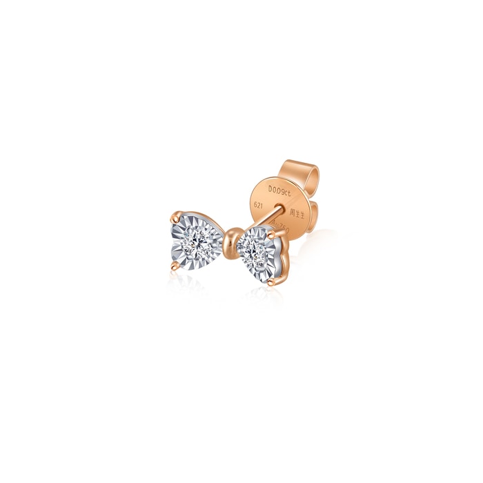 18K White & Rose Gold Earring | Chow Sang Sang Jewellery | Daily Luxe | 93032E - 4