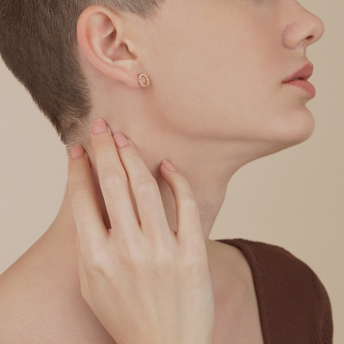 18K Rose Gold Earring | Chow Sang Sang Jewellery | 93061E - 3