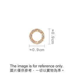 'Timeless' 18K Rose Gold Diamond Single Earring