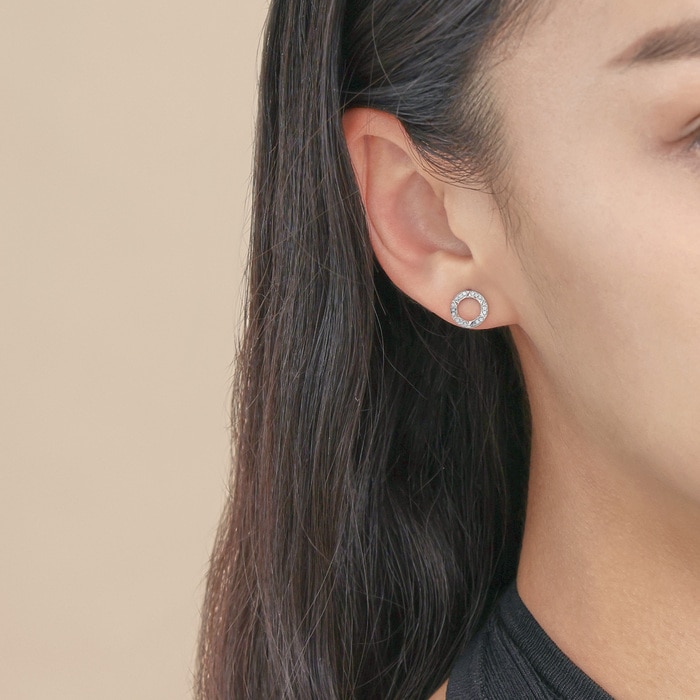 18K White Gold Earring | Chow Sang Sang Jewellery | 93061E - 2