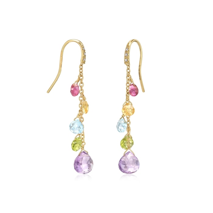 18K黃色黃金 耳環 | 周生生珠寶 | 93098E - 2