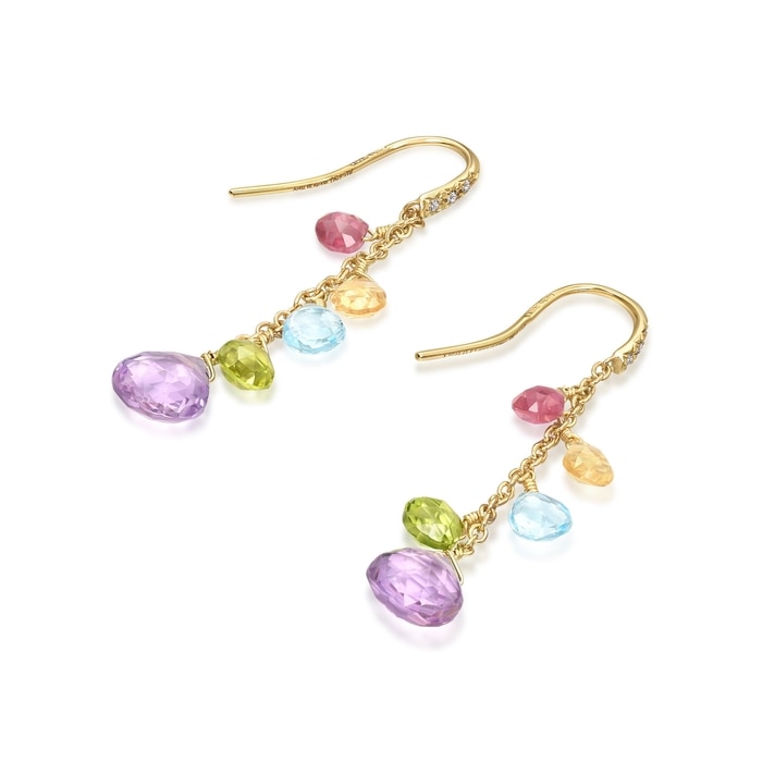 18K黃色黃金 耳環 | 周生生珠寶 | 93098E - 3