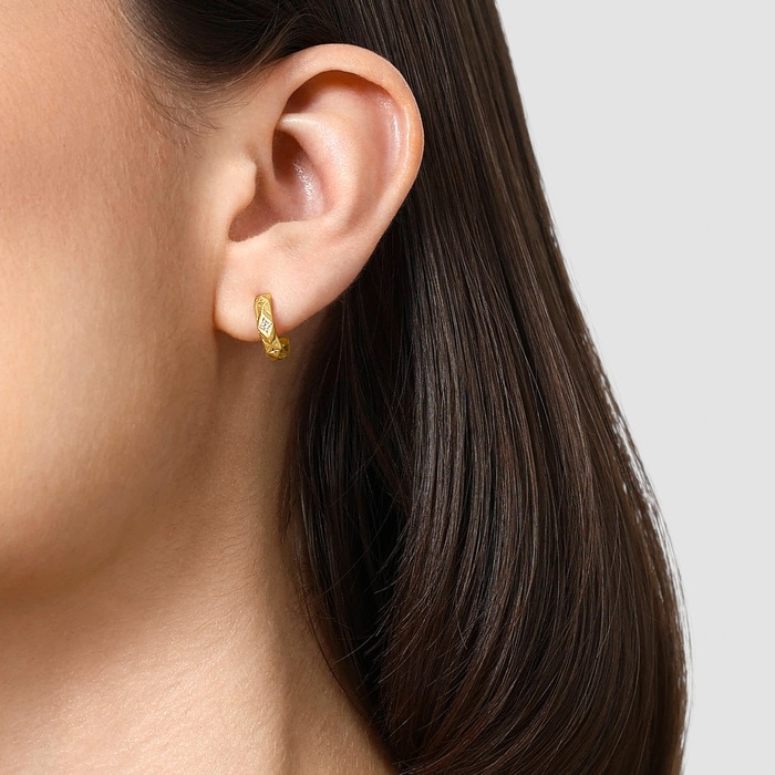 18K Yellow Gold Earring | Chow Sang Sang Jewellery | 93126E - 2