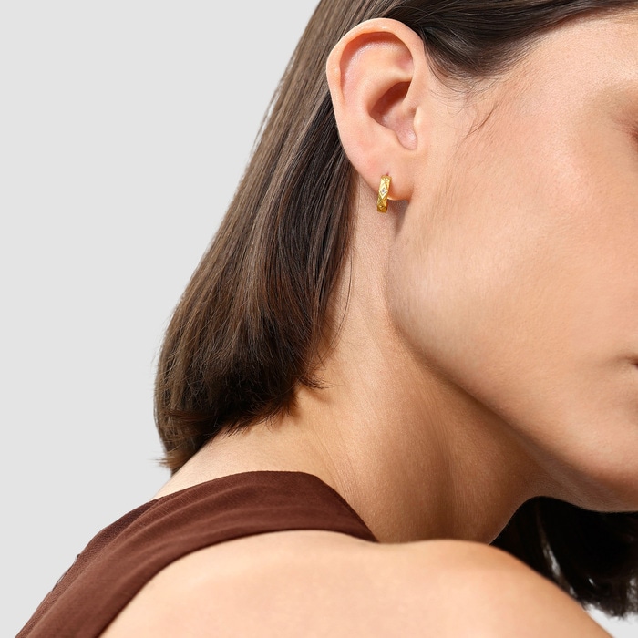 18K Yellow Gold Earring | Chow Sang Sang Jewellery | 93126E - 3