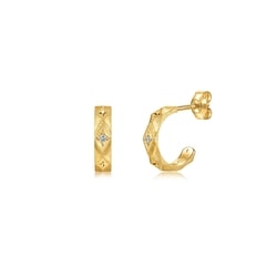 'The Art of Romance' 18K Yellow Gold Diamond Earrings