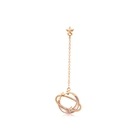 18K Rose Gold Mother of Pearl Single Earring