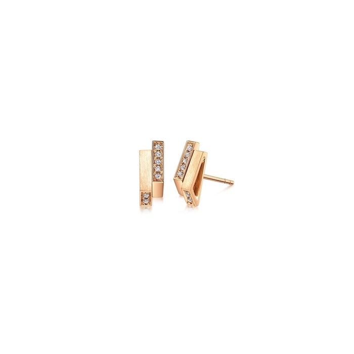 18K Rose Gold Earring | Chow Sang Sang Jewellery | 93433E - 1