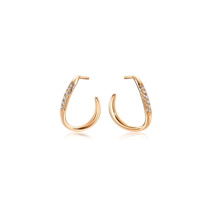 18K Rose Gold Earring | Chow Sang Sang Jewellery | 93486E - 1