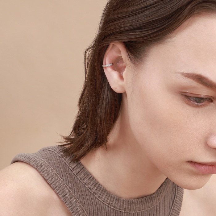 18K白色黄金 耳環 | 周生生珠寶 | 93514E - 3