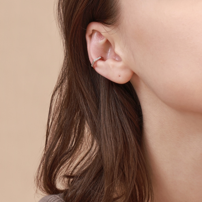 18K白色黄金 耳環 | 周生生珠寶 | 93514E - 2