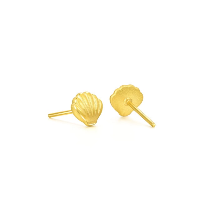 Solid Gold Earring | Chow Sang Sang Jewellery | Love Decode | 93526E - 5