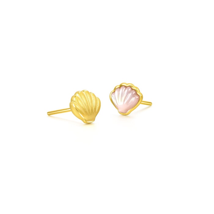 Solid Gold Earring | Chow Sang Sang Jewellery | Love Decode | 93526E - 4